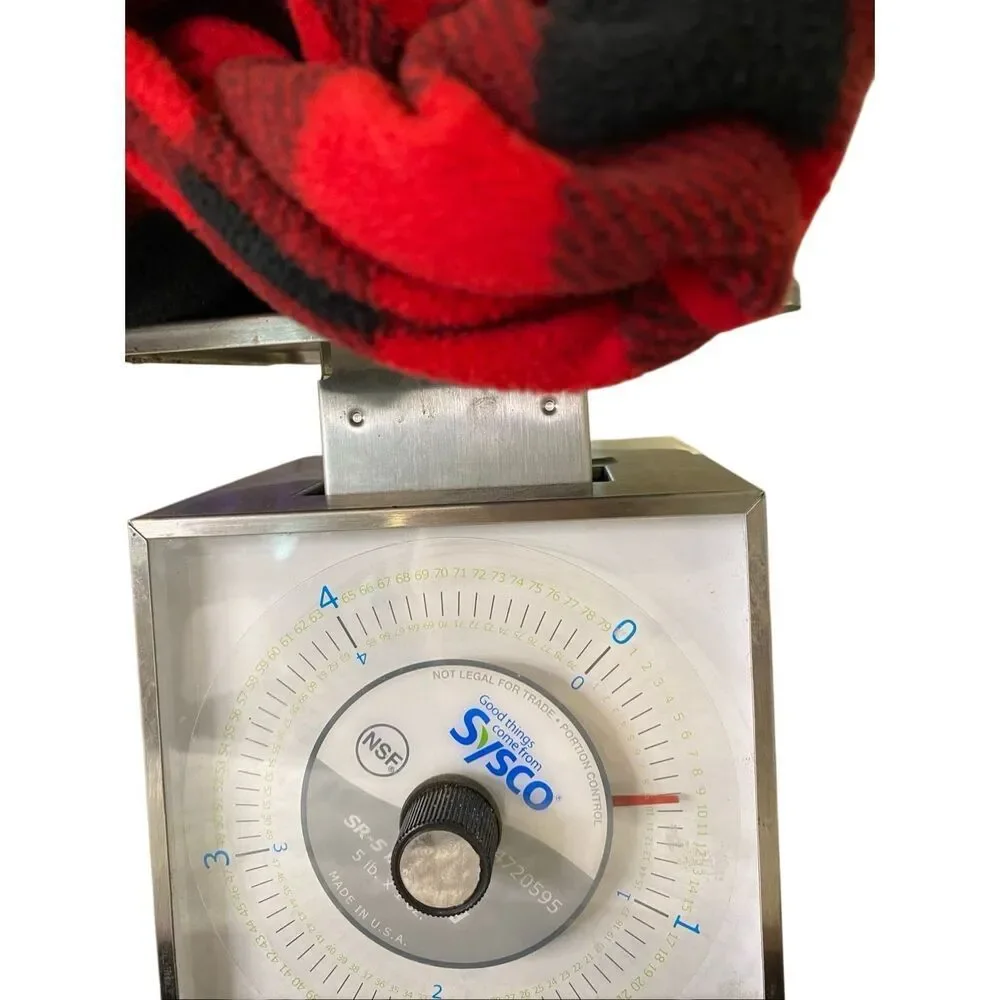 Faded Glory Baby Buffalo Plaid Hooded Pram Bunting Sleeper Red Black 3-6M Cozy